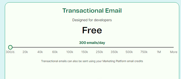 Brevo Transactional Email Pricing